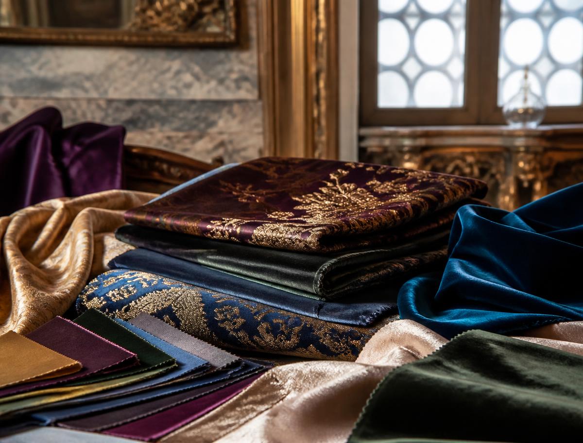 Soieries et velours Luciano Marcato, maison fondée à Venise, sélectionnés par Decoracy
